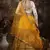 Mustard Coding, Thread, Zari & Sequins Embroidered Thai Silk Semi-stitched Lehenga Choli