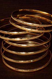 Gold Plated Traditional Bangle Set for Women BD396