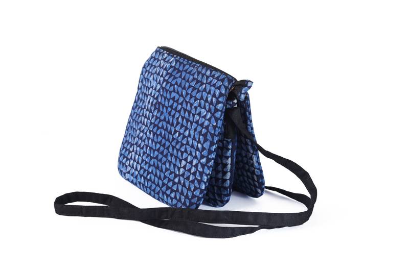 3 Compartment Cotton Batik Sling