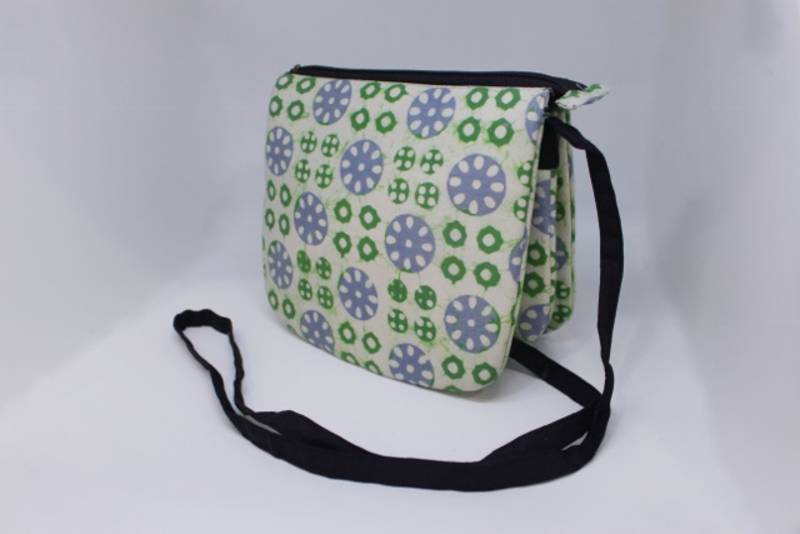 3 Compartment Cotton Batik Sling