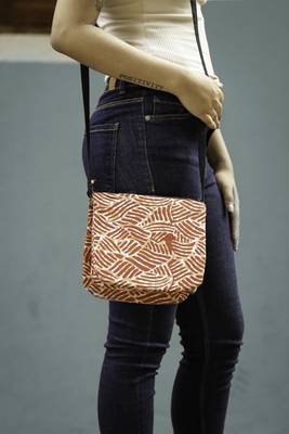 3 Compartment Cotton Batik Sling 1