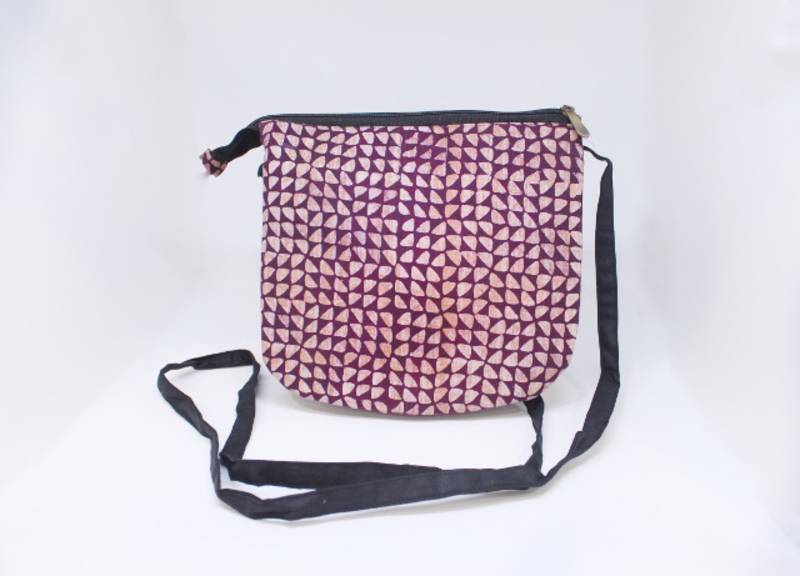 3 Compartment Cotton Batik Sling