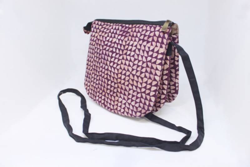 3 Compartment Cotton Batik Sling