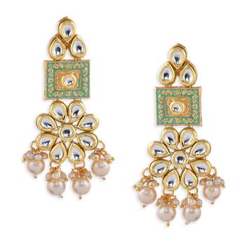 Green Kundan Necklace  Sets 3