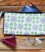 Cotton Batik Zip Wallet