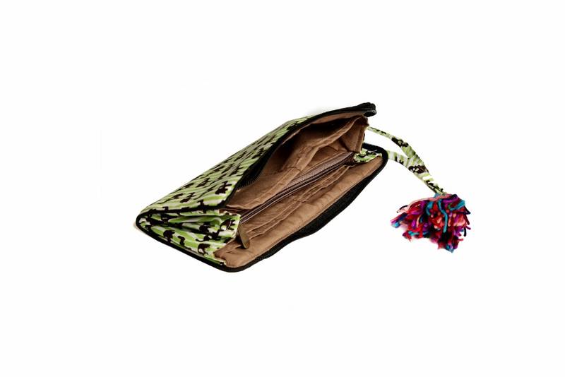 Cotton Batik Zip Wallet