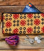Cotton Batik Zip Wallet