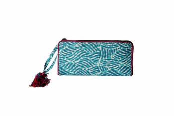 Cotton Batik Zip Wallet 3