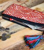 Cotton Batik Zip Wallet