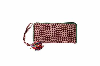 Cotton Batik Zip Wallet 3