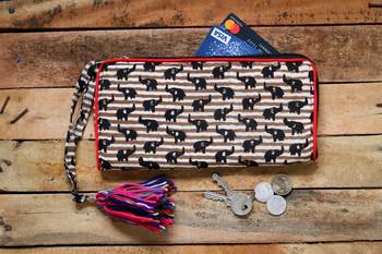 Cotton Batik Zip Wallet 1