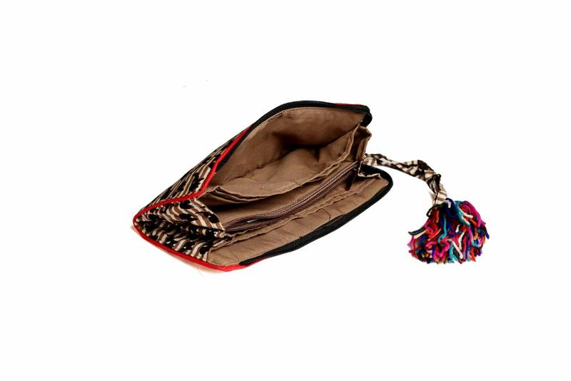 Cotton Batik Zip Wallet