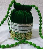 Rajasthani Traditional Gota Patti Velvet Potli