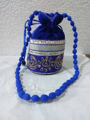 Rajasthani Traditional Gota Patti Velvet Potli 1