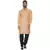 Orange Plain Cotton Men Kurtas