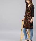 Multicolor hand woven cotton chikankari-kurtis