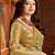 Beige woven banarasi silk saree with blouse