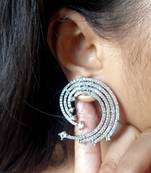 Silver earrings