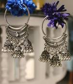 German Silver Oxidized Small Jhumkies Earring