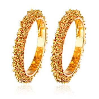 Gold plated Pearl bangles 1