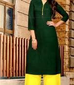 Green Rayon Long Kurtis
