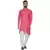 Pink Plain Cotton Kurta Pajama