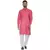 Pink Plain Cotton Kurta Pajama