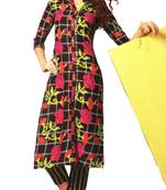 Black Rayon Long Kurtis