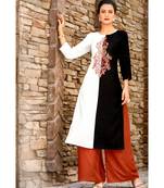 Multicolor Rayon Long Kurtis