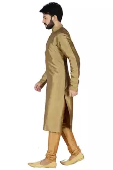 Copper Stylish Silk Kurta Set