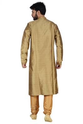 Copper Stylish Silk Kurta Set 4