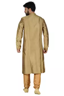 Copper Stylish Silk Kurta Set