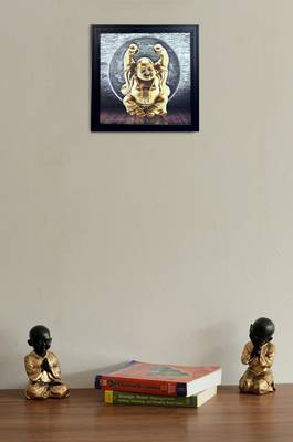 Laughing Buddha Design Satin Matt Texture UV Art Painting 2