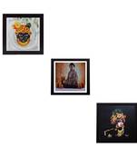 Set of 3 Satin Matt Textured Art Painting