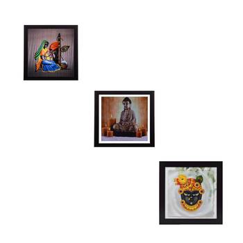 Set of 3 Satin Matt Textured Art Painting 1