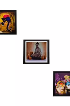 Set of 3 Satin Matt Textured Art Painting