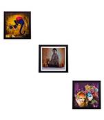 Set of 3 Satin Matt Textured Art Painting