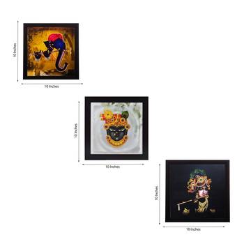 Set of 3 Satin Matt Textured Art Painting 2
