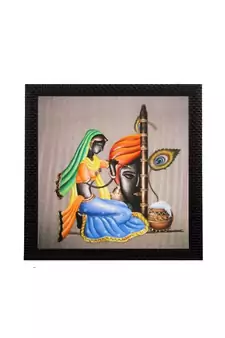 Set of 3 Religious Satin Matt Textured UV Art Painting