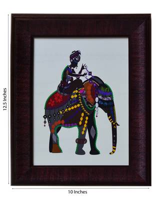 Elephant Theme Satin Matt Texture UV Art Painting 2