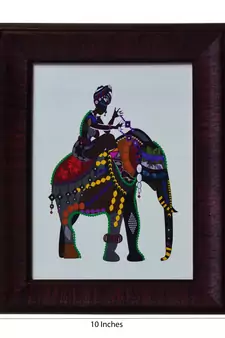 Elephant Theme Satin Matt Texture UV Art Painting