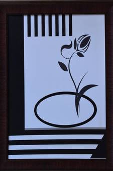 Floral Theme Satin Matt Texture UV Art Painting