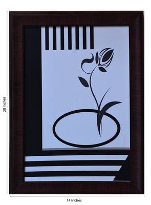 Floral Theme Satin Matt Texture UV Art Painting 2