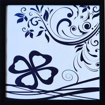 Floral Theme Satin Matt Texture UV Art Painting 1