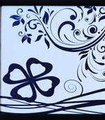 Floral Theme Satin Matt Texture UV Art Painting