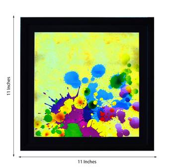 Colorful Paint Spots Satin Matt Texture UV Art Painting 2