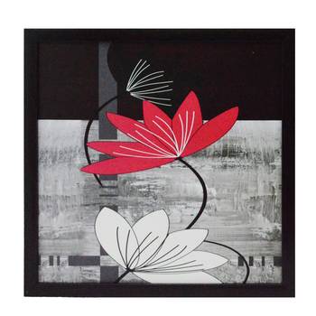 Floral Design Satin Matt Texture UV Art Painting 1