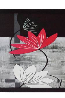 Floral Design Satin Matt Texture UV Art Painting