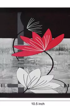 Floral Design Satin Matt Texture UV Art Painting