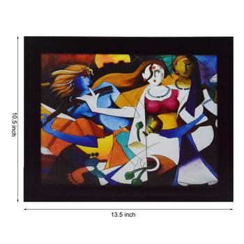 Abstract Figures Design Satin Matt Texture UV Art Painting 1